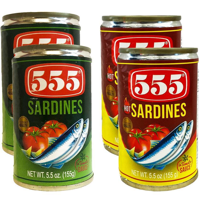 555 Sardines Tomato Sauce (Value Pack) - 4 × 155g